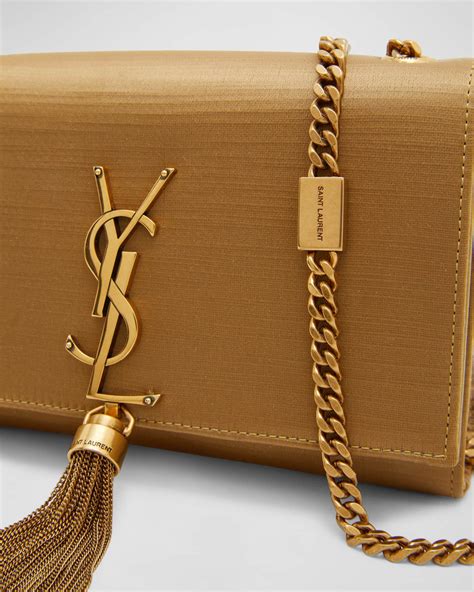 Saint Laurent Kate Small Tassel YSL Crossbody Bag in Satin.